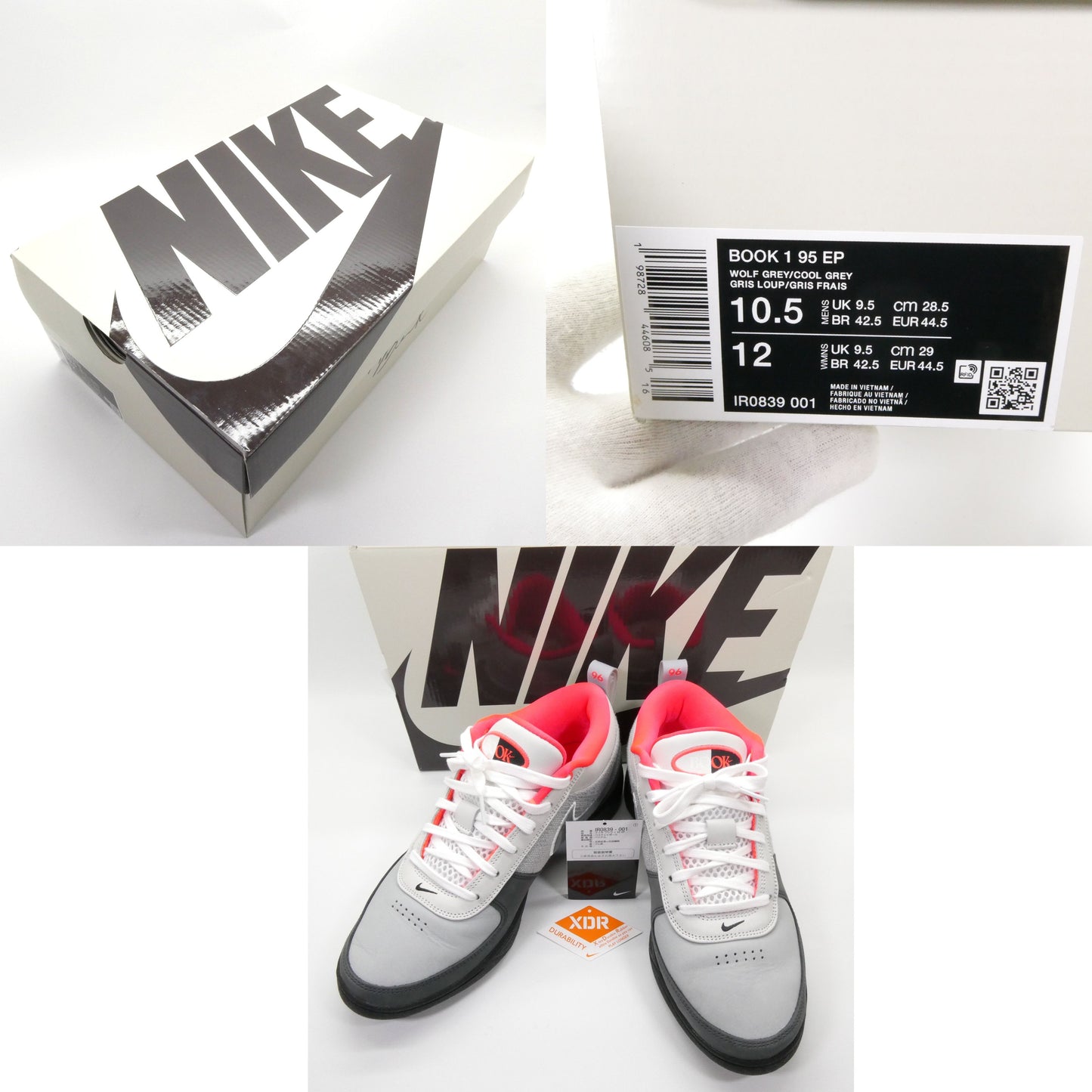 NIKE Book 1 95 EP Air Max 95 Solar Red Sneakers