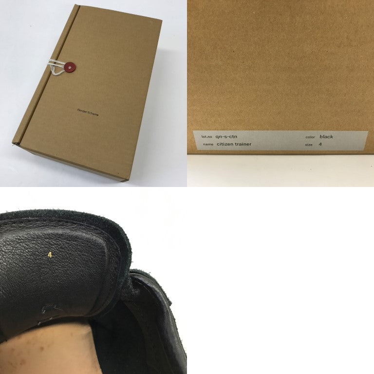 Hender Scheme Citizen Trainer qn-s-ctn Black Sneakers Size 4