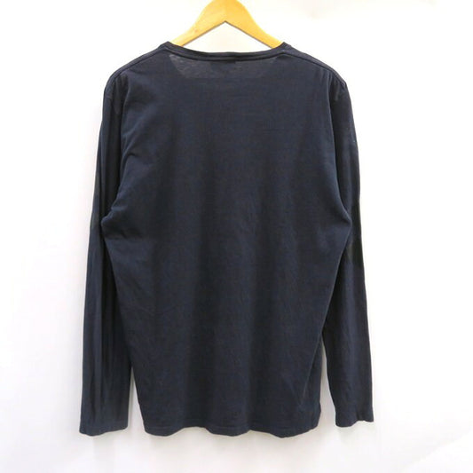 ALEXANDER MCQUEEN Crewneck Long Sleeve T-Shirt Navy Size XL