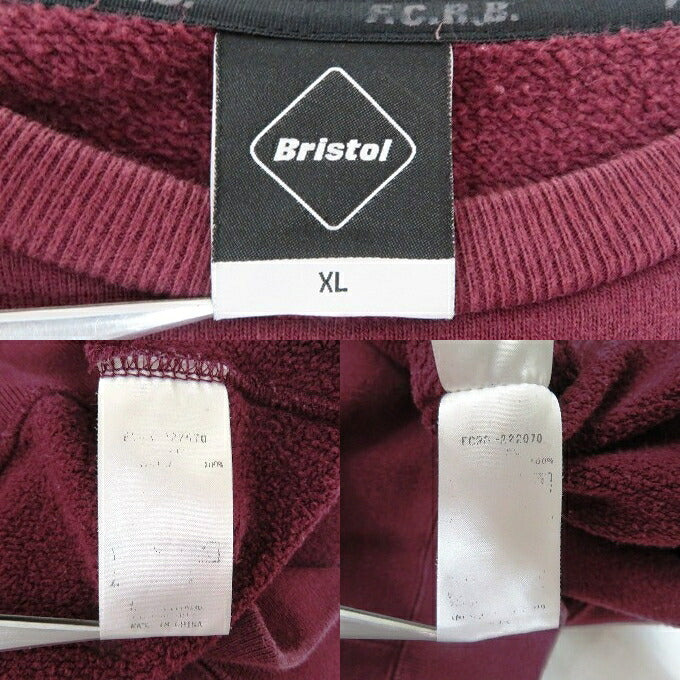 F.C.R.B Star Applique Team Crewneck Sweatshirt Red Size XL