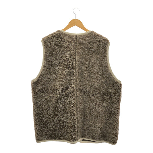 CONFECT 24AW Wool Cotton Hemp Pile Vest Beige Size 4