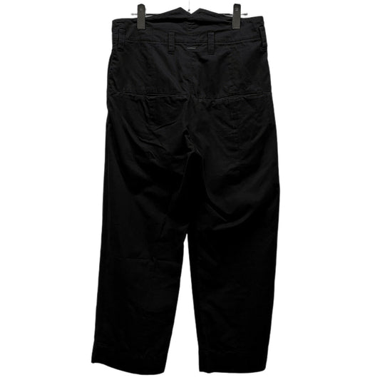 SHINYA KOZUKA 23SS Cotton-Linen Tapered Trousers Black
