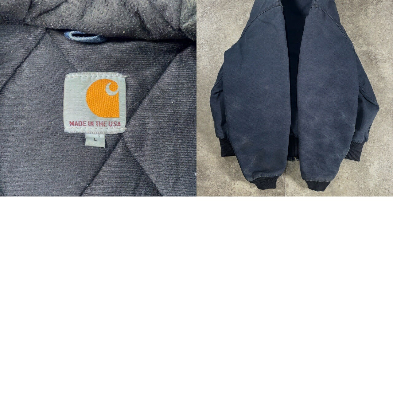 Carhartt 90s USA Faded Duck Active Jacket Navy Size L