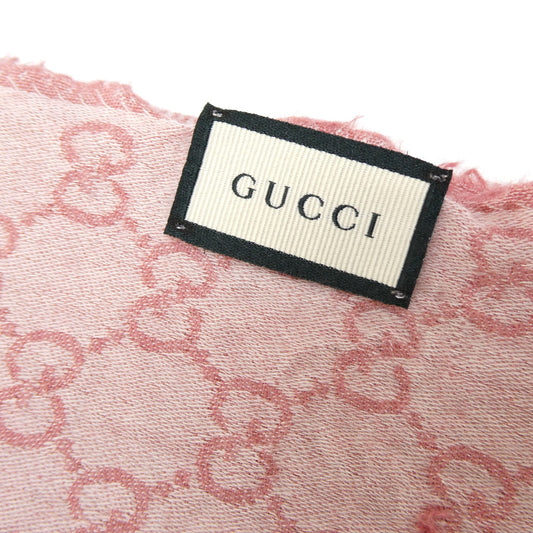 GUCCI GG Pattern Scarf Pink