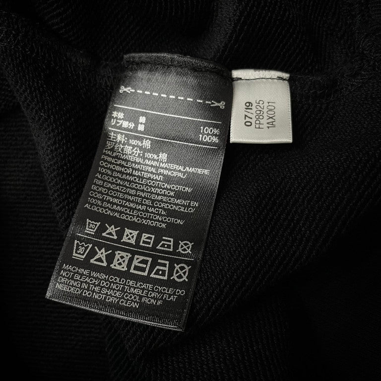 Yohji Yamamoto 19AW All Blacks Fukuneko Back Print Size S