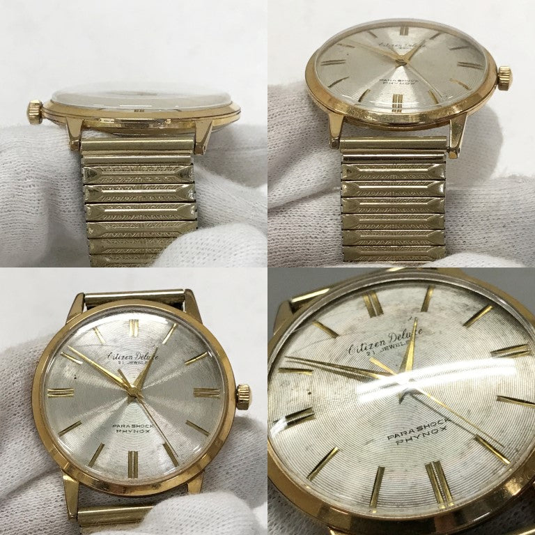 CITIZEN deluxe Para Shock Phynox Tone Watch Size ONE SIZE
