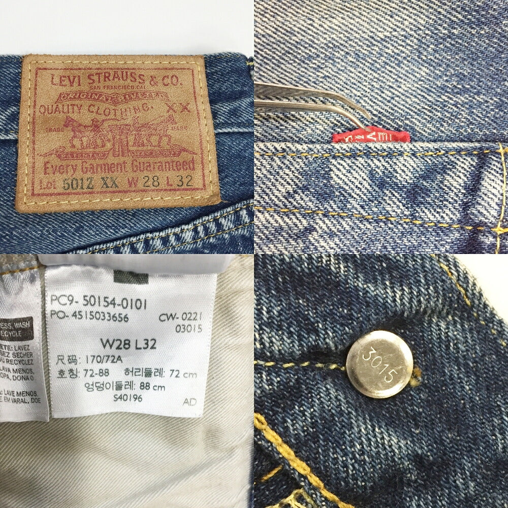 Levi's 1954 501Z XX Blue Denim Jeans Size 28