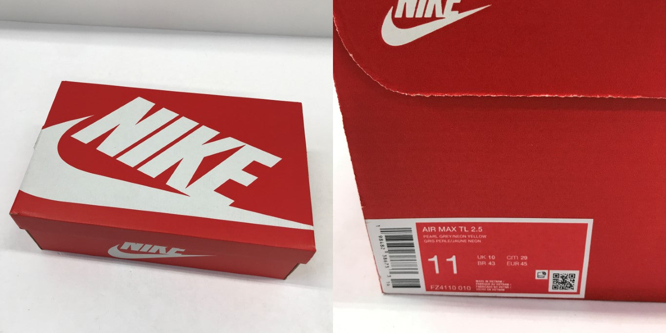 NIKE Air Max TL 2.5 Gray Yellow Sneakers Size 29.0