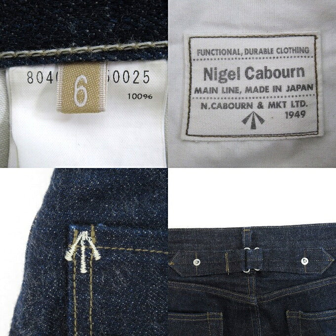 Nigel Cabourn Railman Indigo Denim Pants Size 6