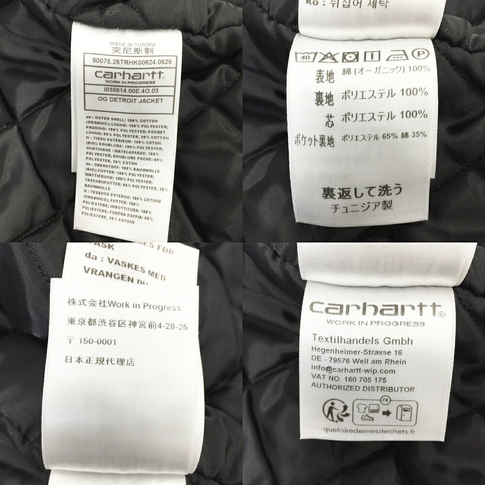 Carhartt WIP OG Detroit Jacket Black Size M