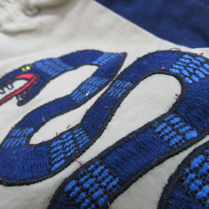 PUNK DRUNKERS Snake Embroidery Pants Multi Size M
