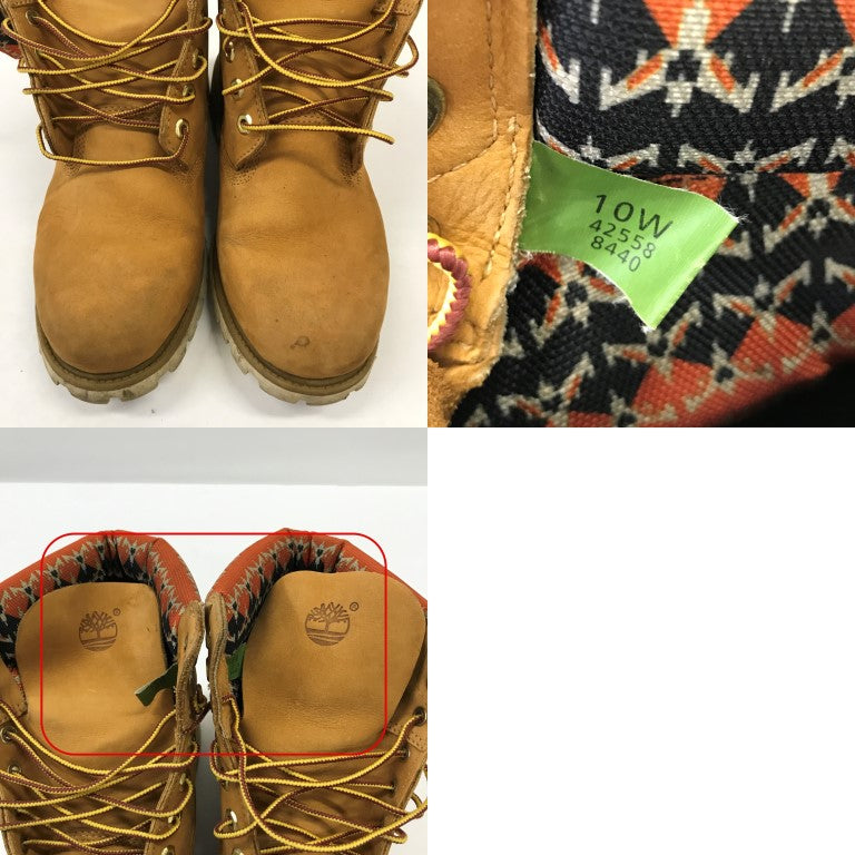 Timberland Beige Lace-Up Boots Size 28.0
