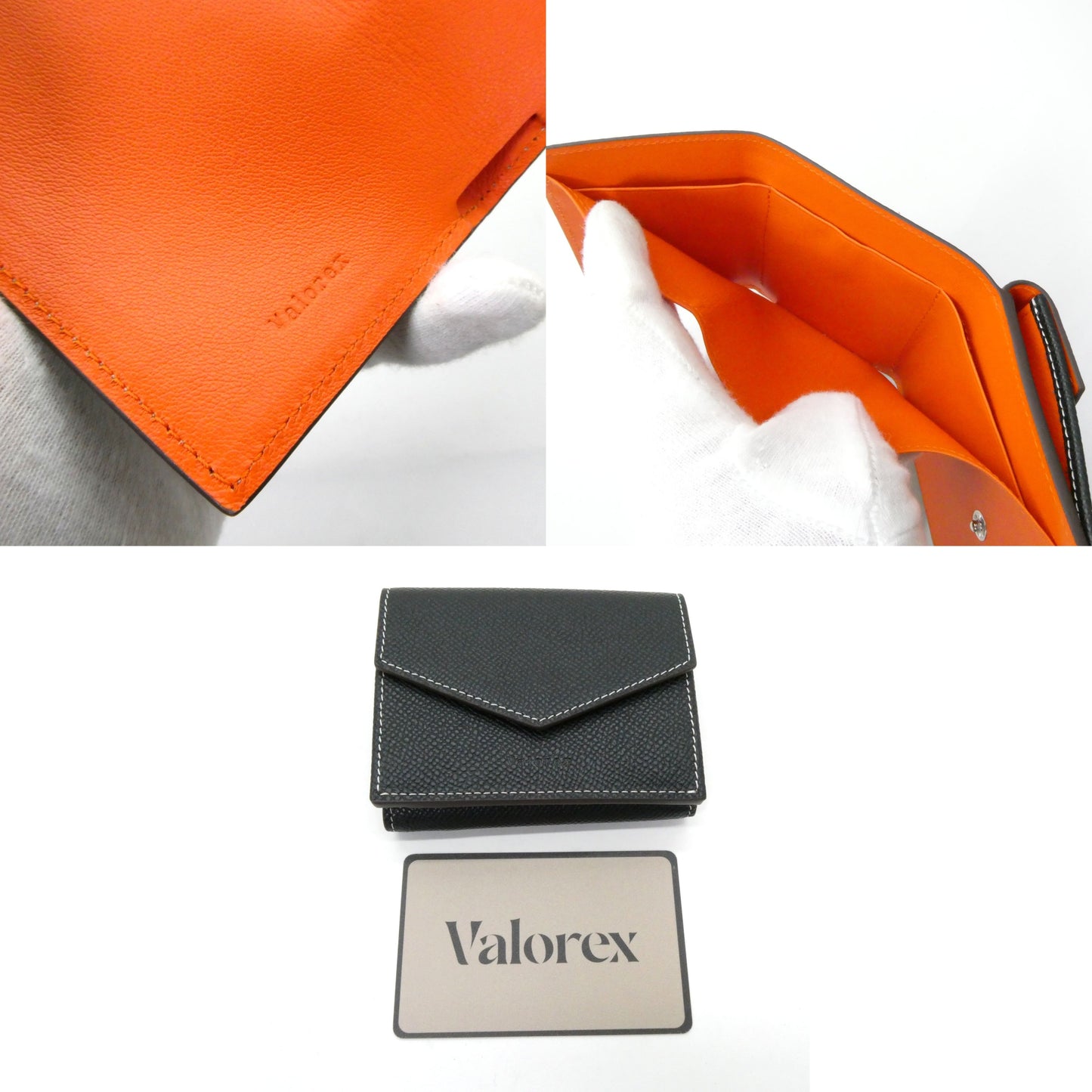 Valorex Italian Epsom Leather Wallet Black Size ONE SIZE