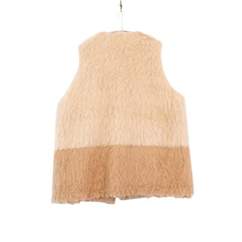 OUAT Oversized Mohair Wool Vest Beige Size 1