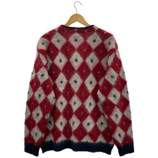 Needles Mohair Diamond Cardigan Red Size L