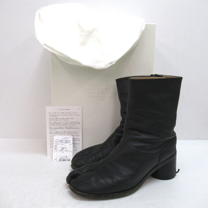 Maison Margiela 22AW Tabi Ankle Boots Black Size EU 40