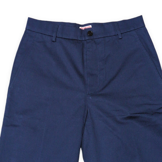 KENZO 24SS Classic Cotton Chino Pants Navy Size 36