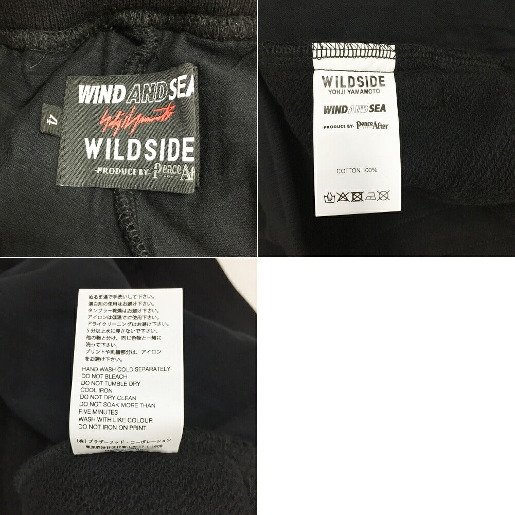 WILDSIDE YOHJI YAMAMOTO x WIND AND Sweatpants Black Size 4