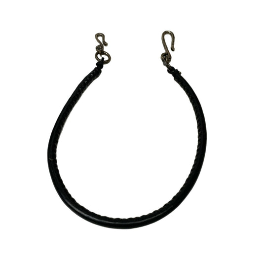 Vintage Lien GUIDI Leather Black Wallet Chain