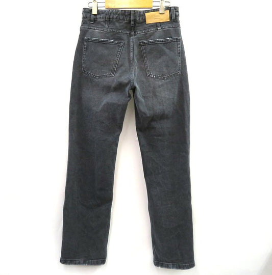 AMI PARIS Straight Black Denim Pants Size 28