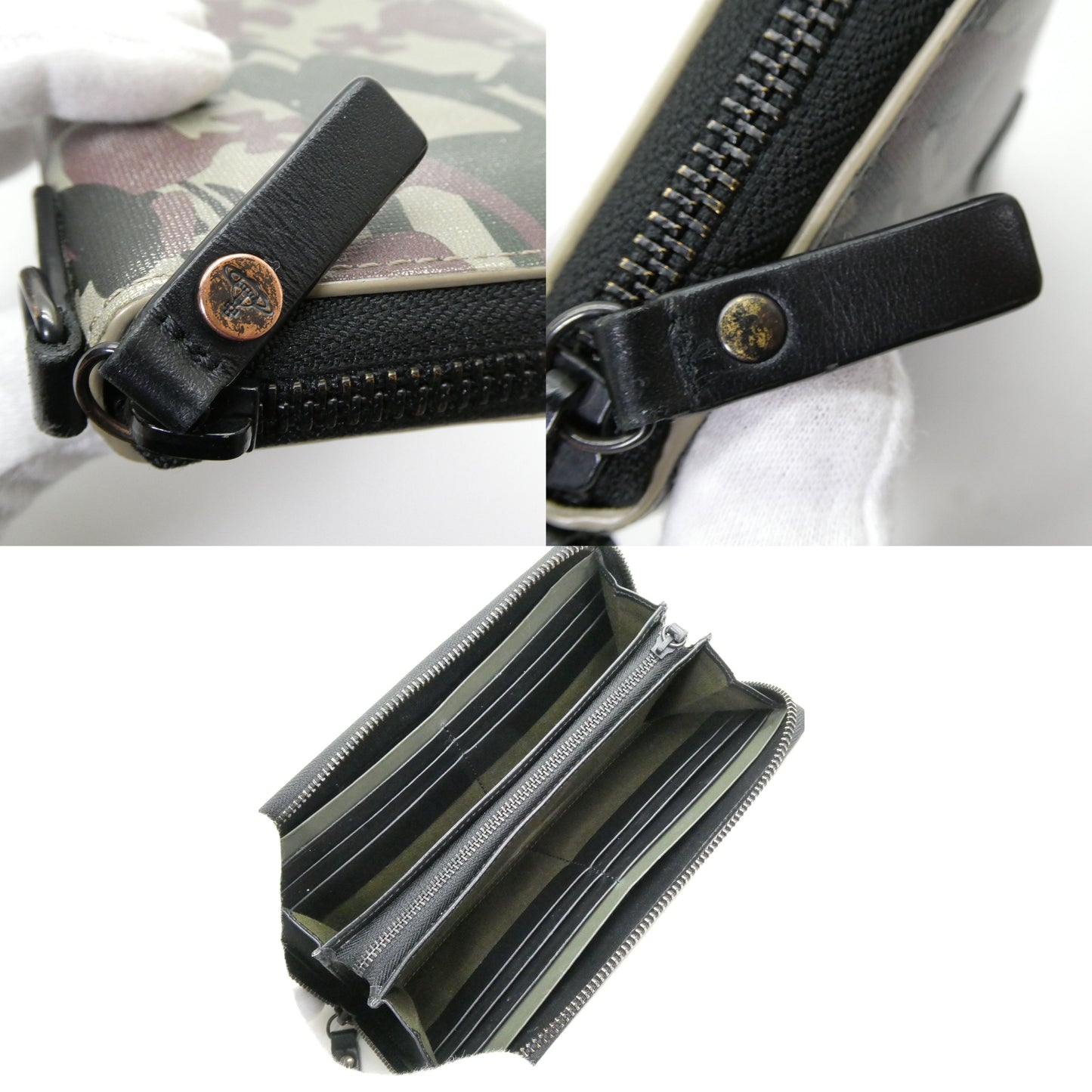 Vivienne Westwood Camo Orb Coated Long Wallet Size ONE SIZE