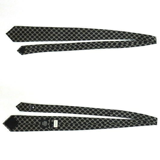 GUCCI GG Pattern Interlocking Tie Black Size ONE SIZE