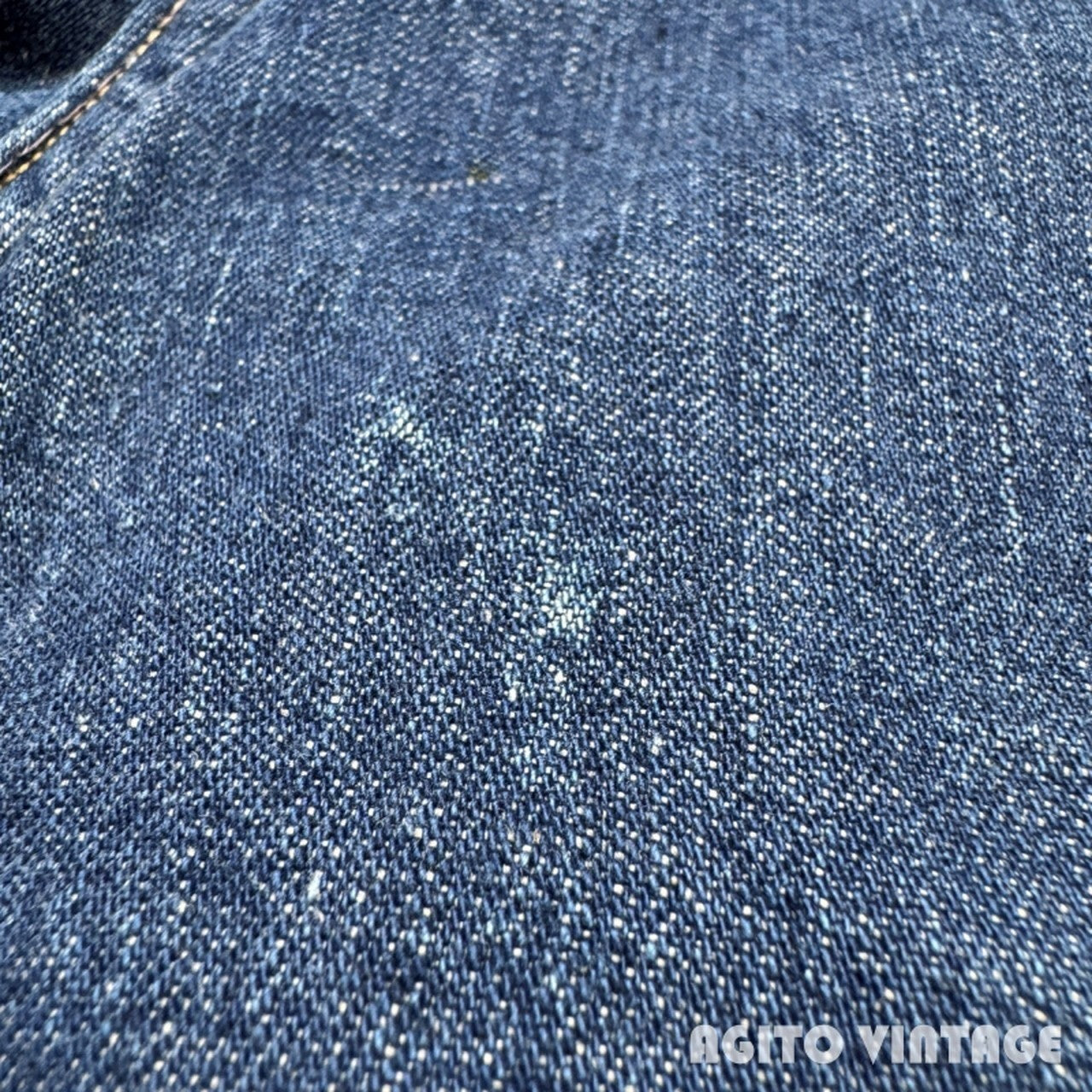 Unknown 60s 2nd Type Flannel Lined Denim Jacket Blue Size XL