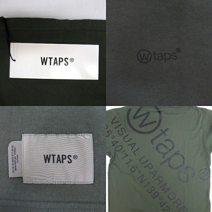 WTAPS 25SS Dot Sight Cotton T-Shirt Olive Size 04
