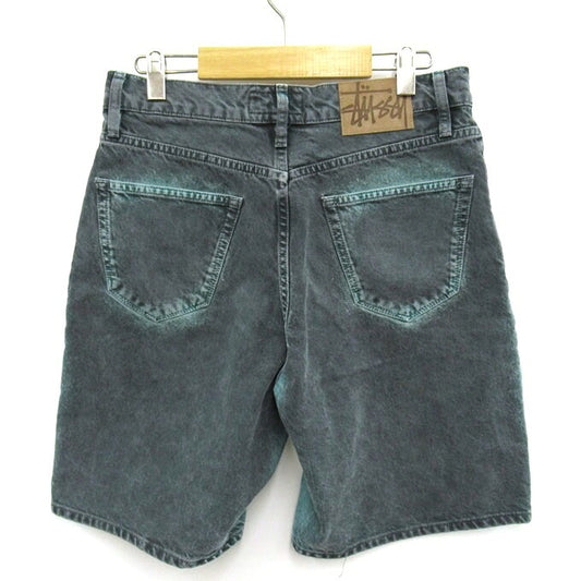 STUSSY 23SS Spray Dye Big Ol' Shorts Blue Size 28
