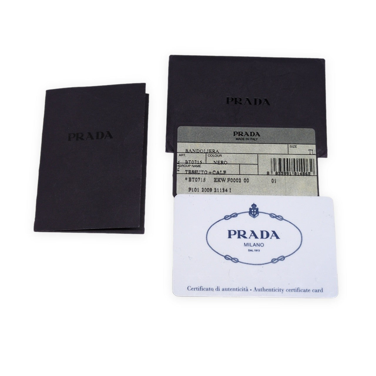 PRADA BT0715 Tessuto Nylon Shoulder Bag Black Size ONE SIZE