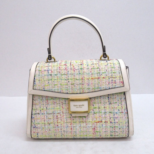 kate spade Katie Tweed Medium Top Bag Cream Size ONE SIZE