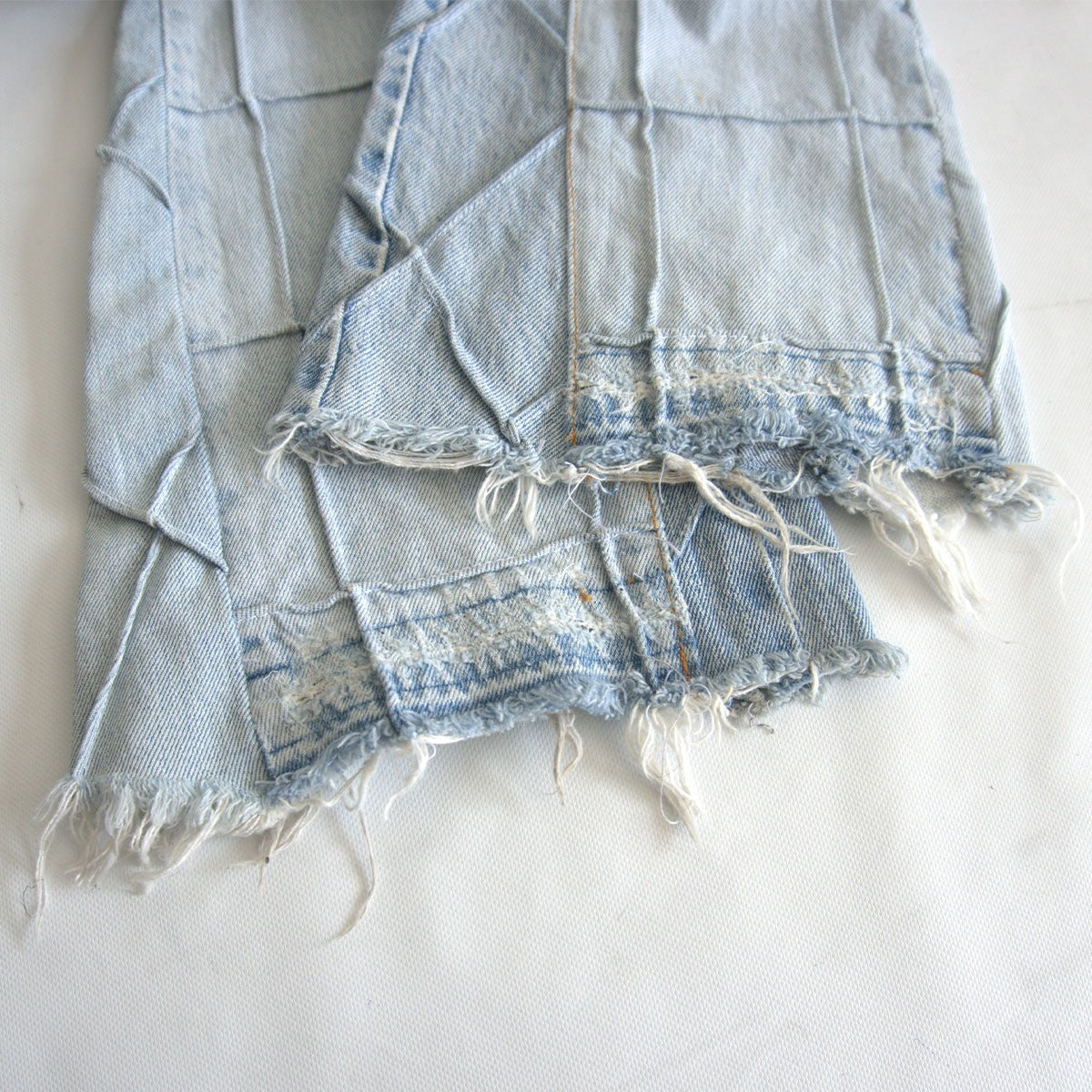 Gallery Dept. Reconstructed Distressed Jeans Pants Size 40