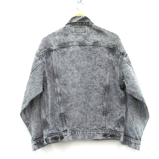 LEVI'S 80s-90s Acid Wash Denim Jacket Gray Size S