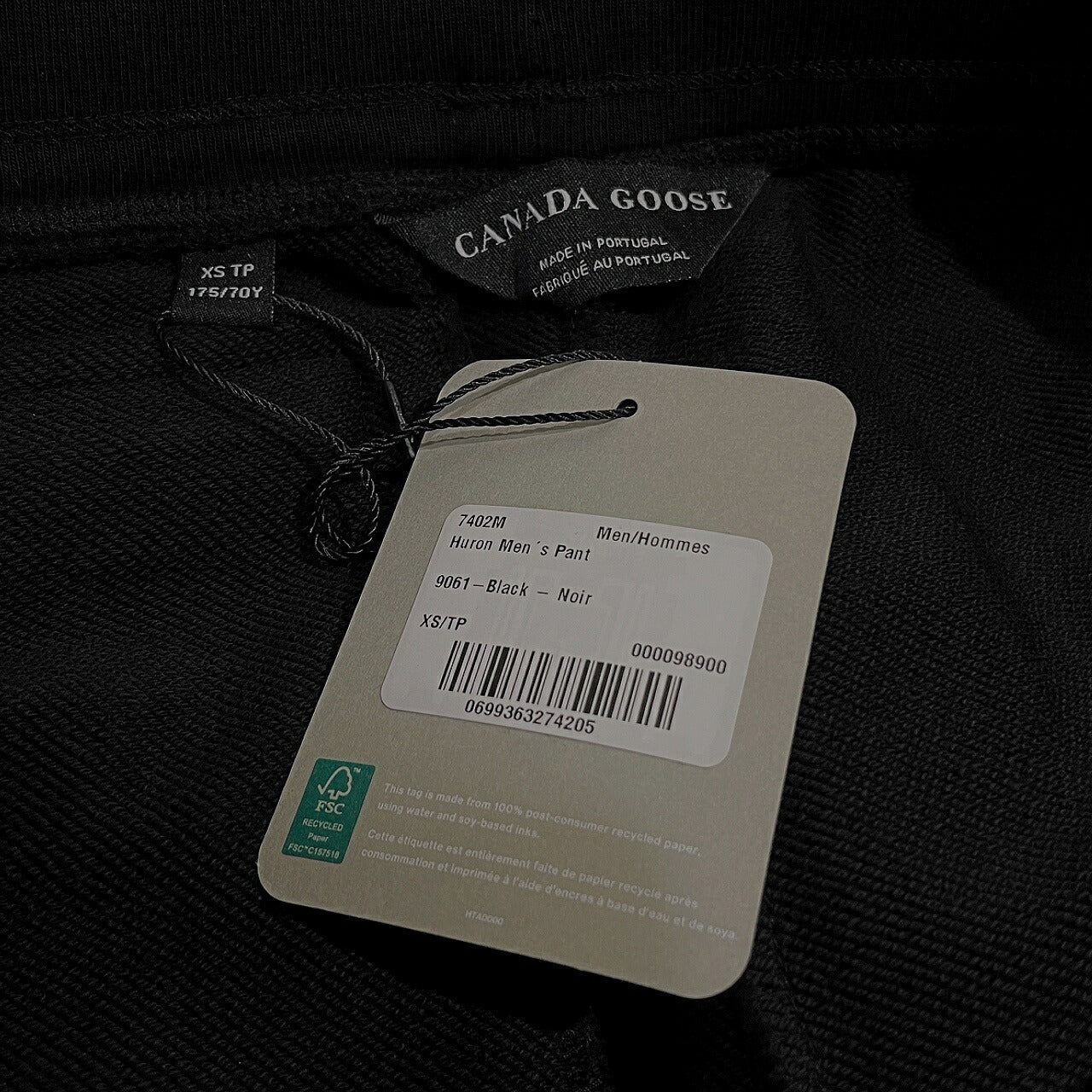CANADA GOOSE Huron Cotton Sweatpants Black Size XS
