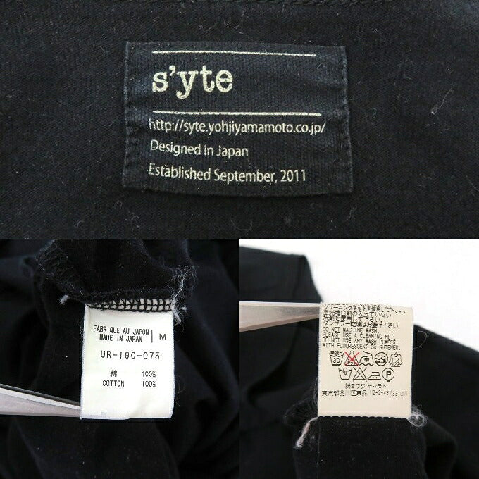 S'YTE Yohji Yamamoto Long Sleeve T-Shirt Black Size M