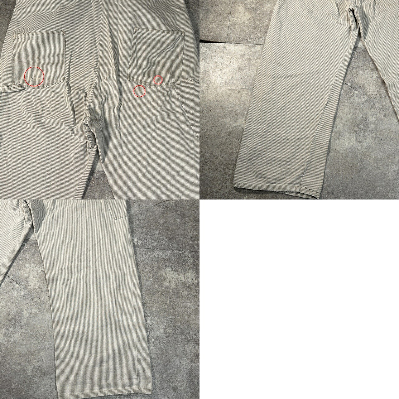 BIG HORN Vintage 60s-70s White Cotton Overalls