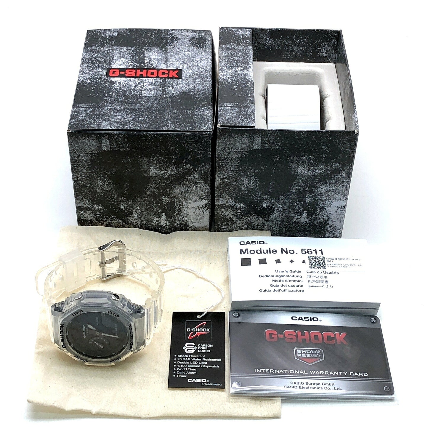 G-SHOCK GA-2100SKE-7A Skeleton Casioak Watch Size ONE SIZE