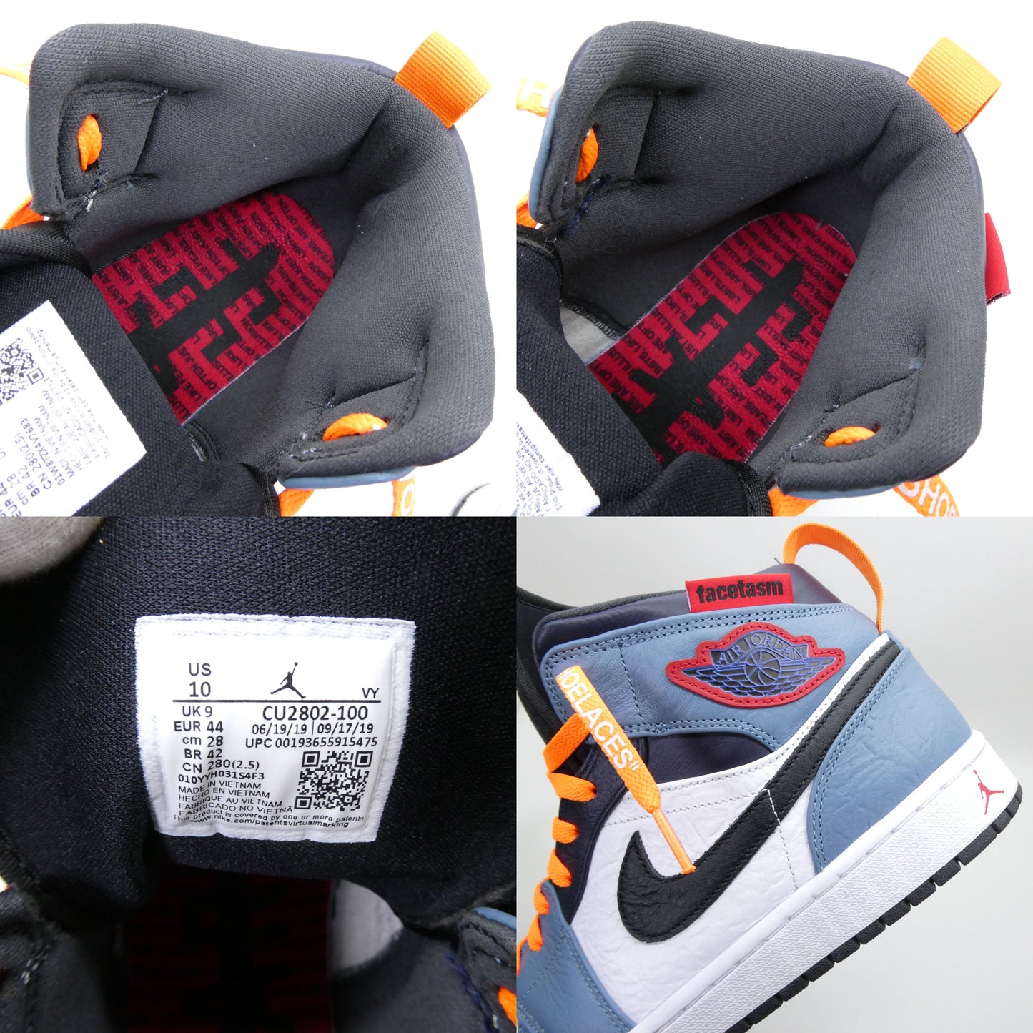 FACETASM x Nike Air Jordan 1 Mid SE Fearless Multi Sneakers