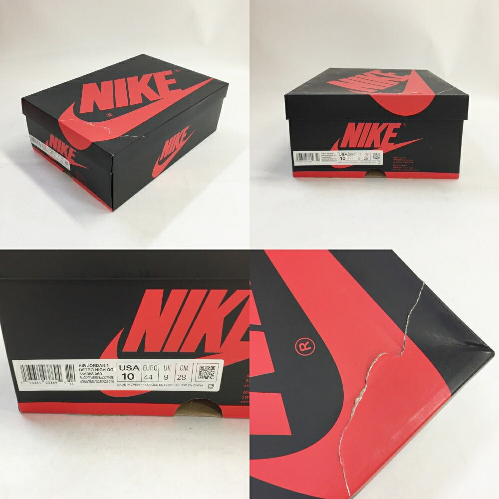 NIKE Air Jordan 1 Retro High OG Red Sneakers Size 10