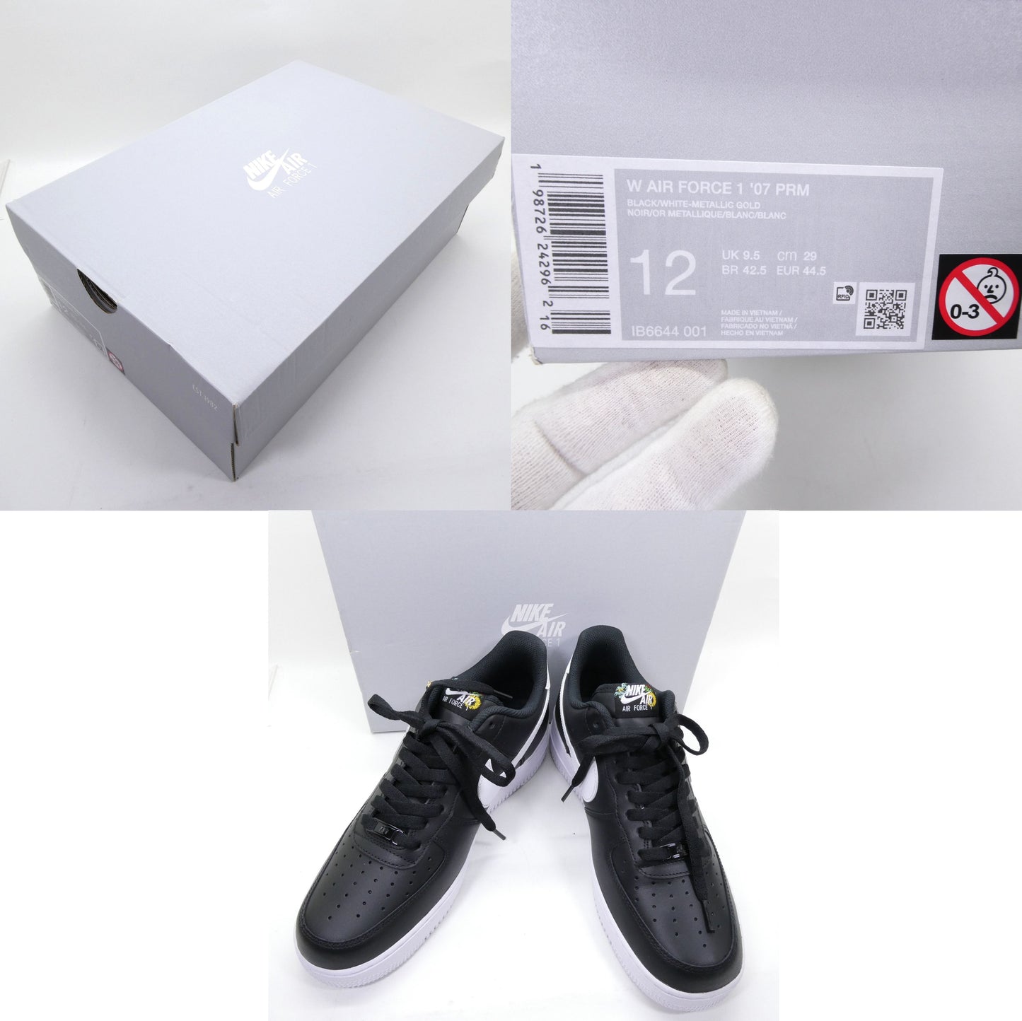 NIKE WMNS AIR FORCE 1 '07 Flowers Multi Sneakers Size 29.0