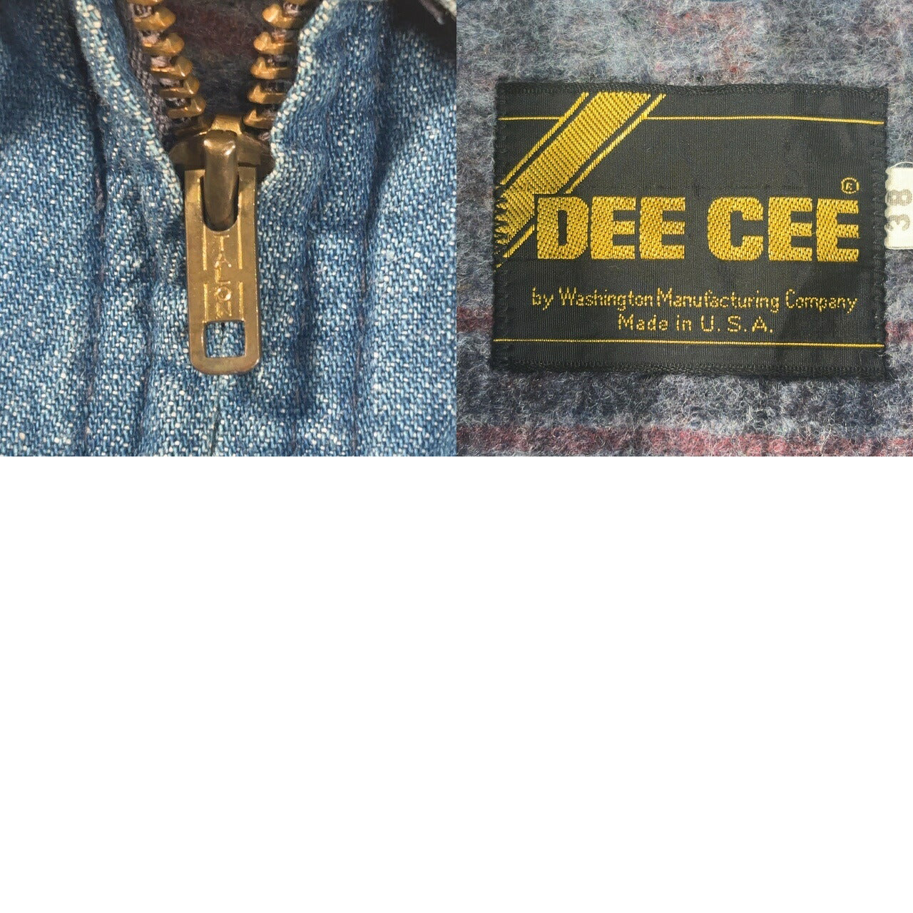 WASHINGTON DEE CEE 70s Denim Work Jacket Blue Size M