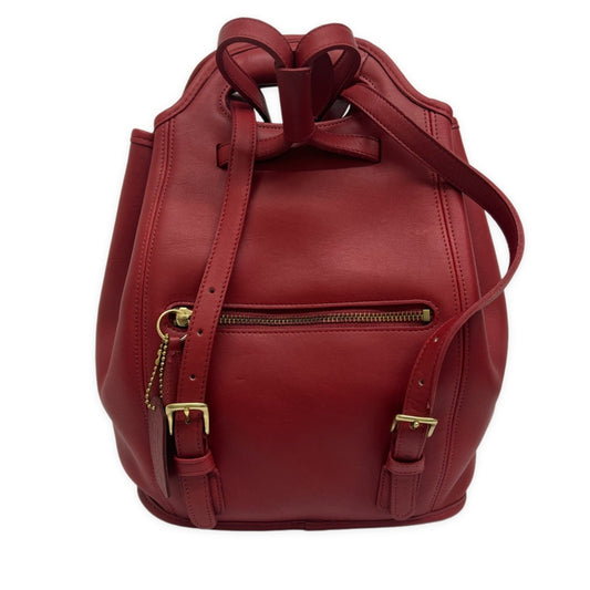 COACH Vintage Red Glovetanned Leather 2-Way Bag Blazer