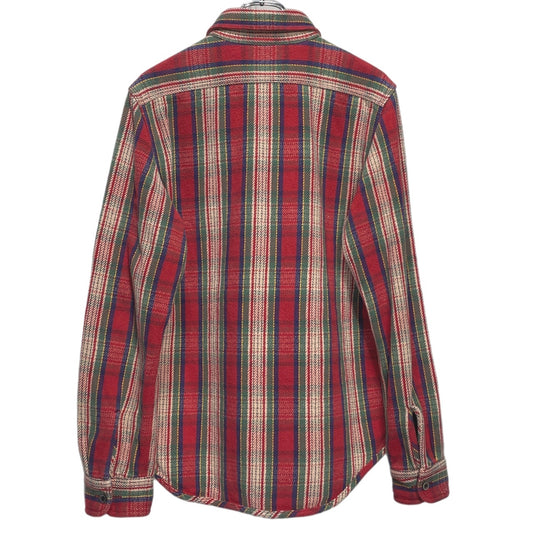 Nigel Cabourn Cotton Flannel Double Button Shirt Red Size 48