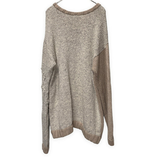 BODYSONG 19AW Oversized Distressed Knit Gray Size L