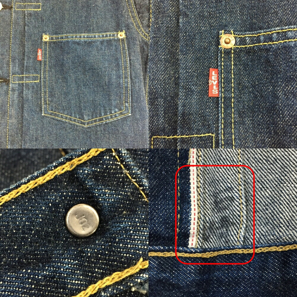 Levi's 71506 XX 1st Type WWII Denim Jacket Indigo Size 38