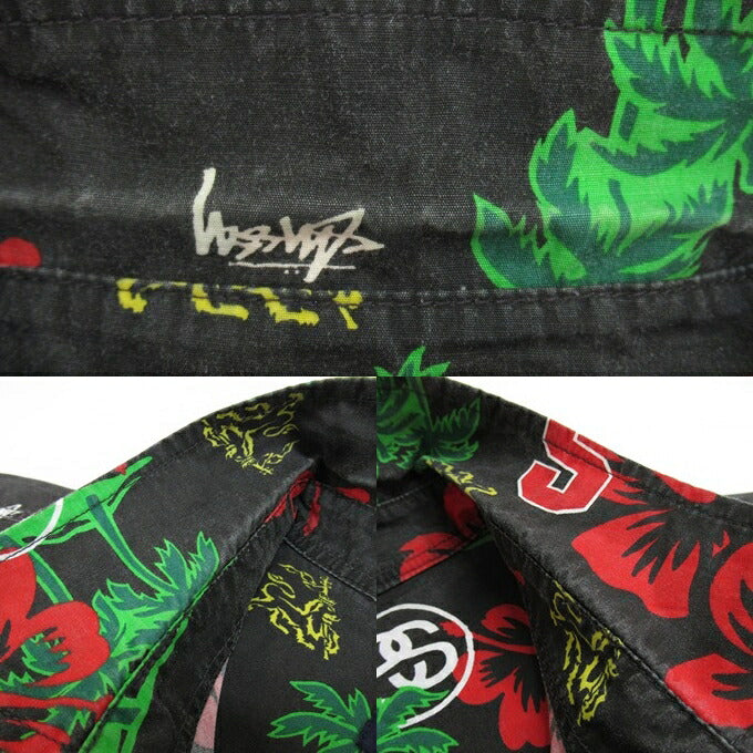 STUSSY Botanical Floral Aloha Shirt Multi Size M