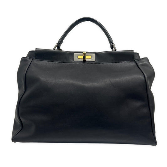 FENDI Peekaboo Large Beaded ZUCCA Handbag Size ONE SIZE