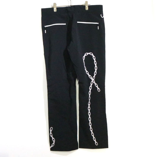 99%IS Zipper Nylon Pants Black Size 4