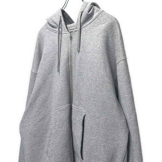 STUSSY Gray Double Face Label Full Zip Hoodie Size XL