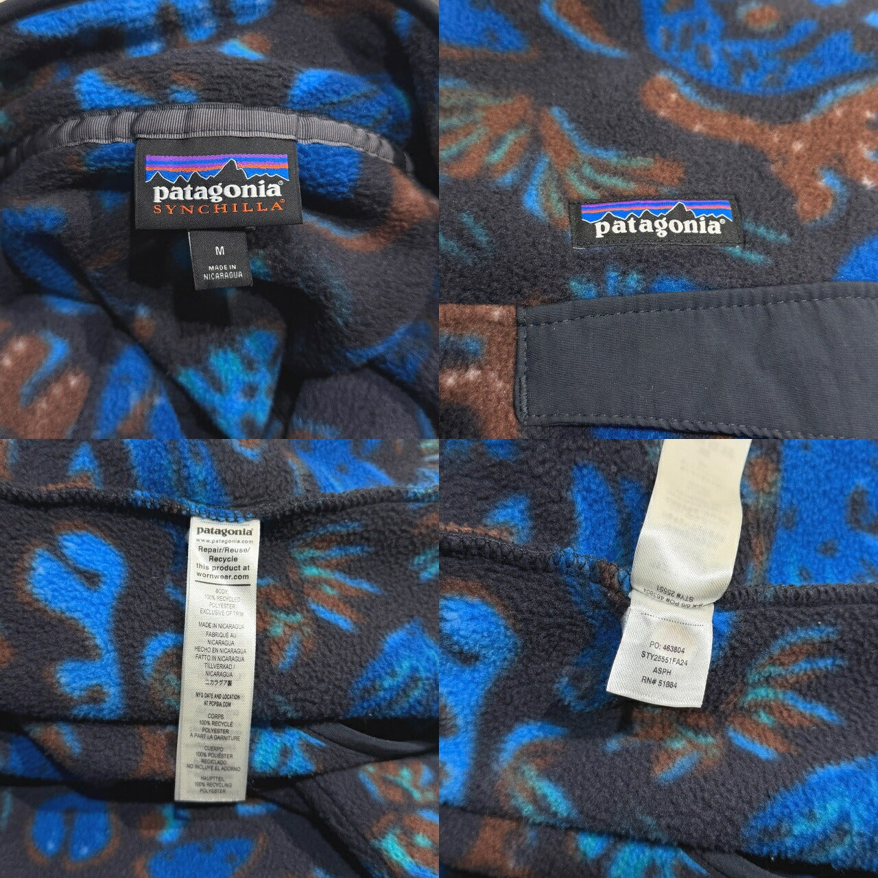 Patagonia 24AW Lightweight Synchilla Snap-T Pullover Size M